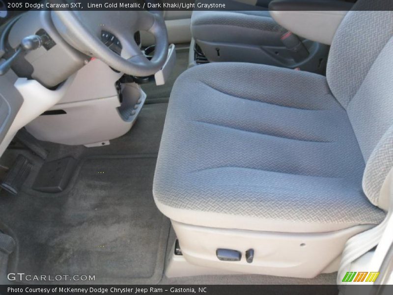 Linen Gold Metallic / Dark Khaki/Light Graystone 2005 Dodge Caravan SXT