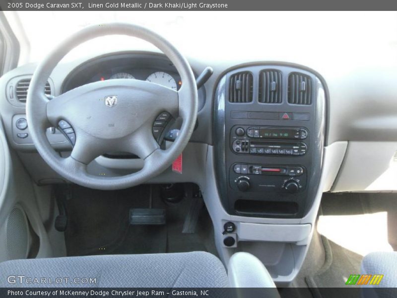 Linen Gold Metallic / Dark Khaki/Light Graystone 2005 Dodge Caravan SXT