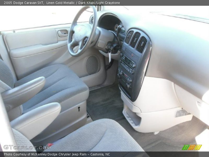 Linen Gold Metallic / Dark Khaki/Light Graystone 2005 Dodge Caravan SXT