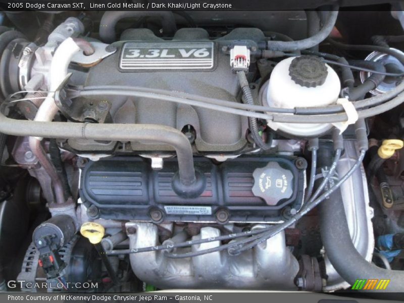 Linen Gold Metallic / Dark Khaki/Light Graystone 2005 Dodge Caravan SXT