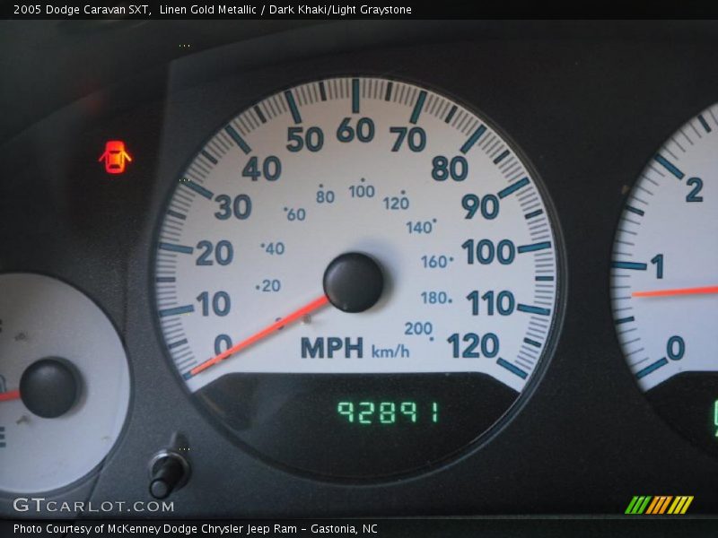 Linen Gold Metallic / Dark Khaki/Light Graystone 2005 Dodge Caravan SXT