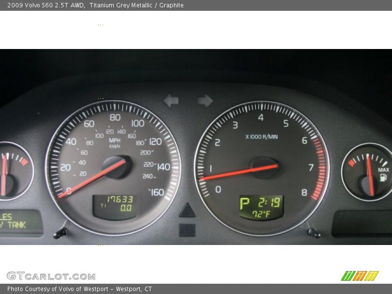 Titanium Grey Metallic / Graphite 2009 Volvo S60 2.5T AWD