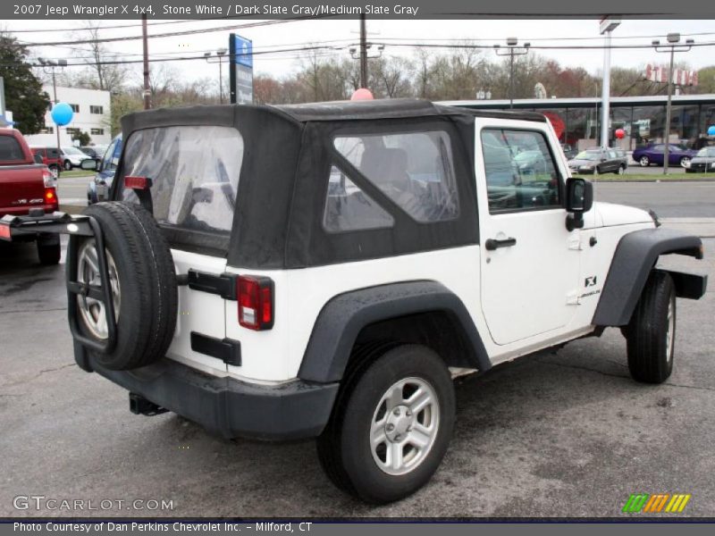 Stone White / Dark Slate Gray/Medium Slate Gray 2007 Jeep Wrangler X 4x4