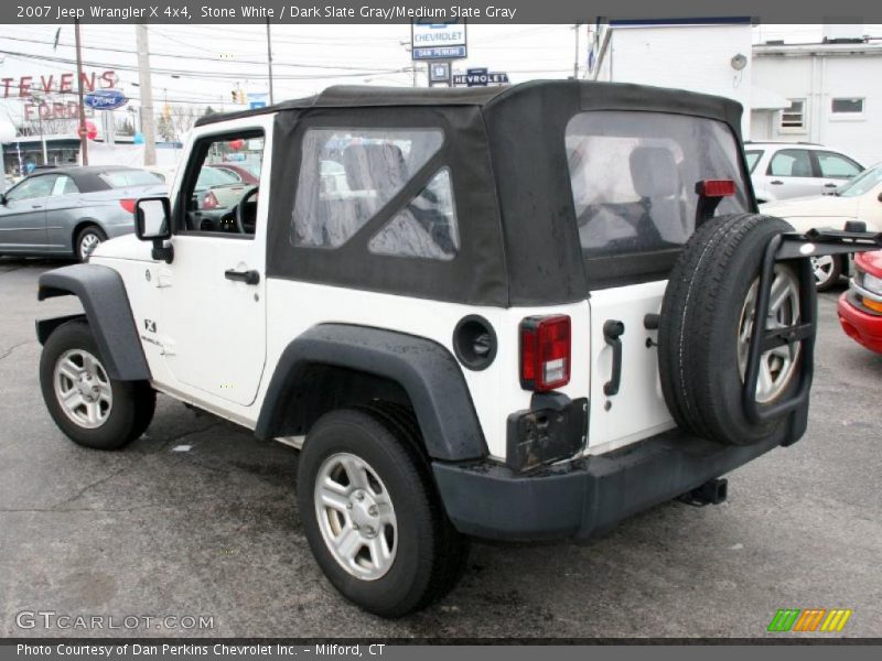 Stone White / Dark Slate Gray/Medium Slate Gray 2007 Jeep Wrangler X 4x4