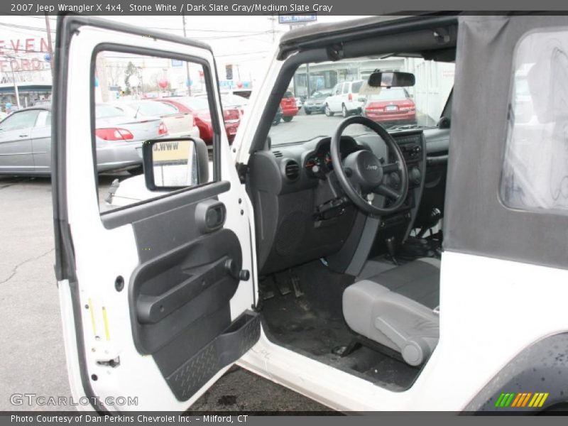 Stone White / Dark Slate Gray/Medium Slate Gray 2007 Jeep Wrangler X 4x4