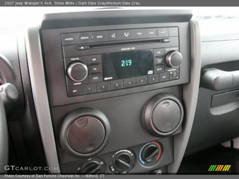 Stone White / Dark Slate Gray/Medium Slate Gray 2007 Jeep Wrangler X 4x4