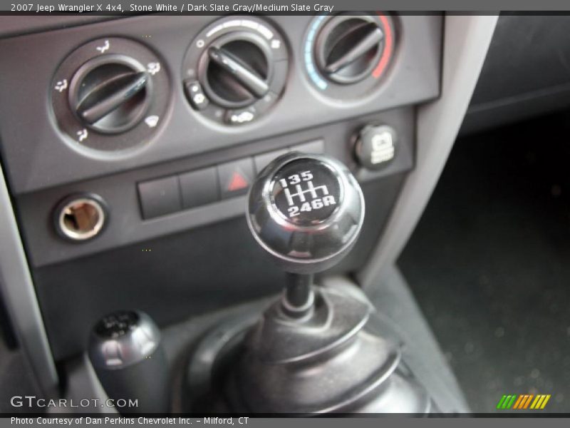 Stone White / Dark Slate Gray/Medium Slate Gray 2007 Jeep Wrangler X 4x4