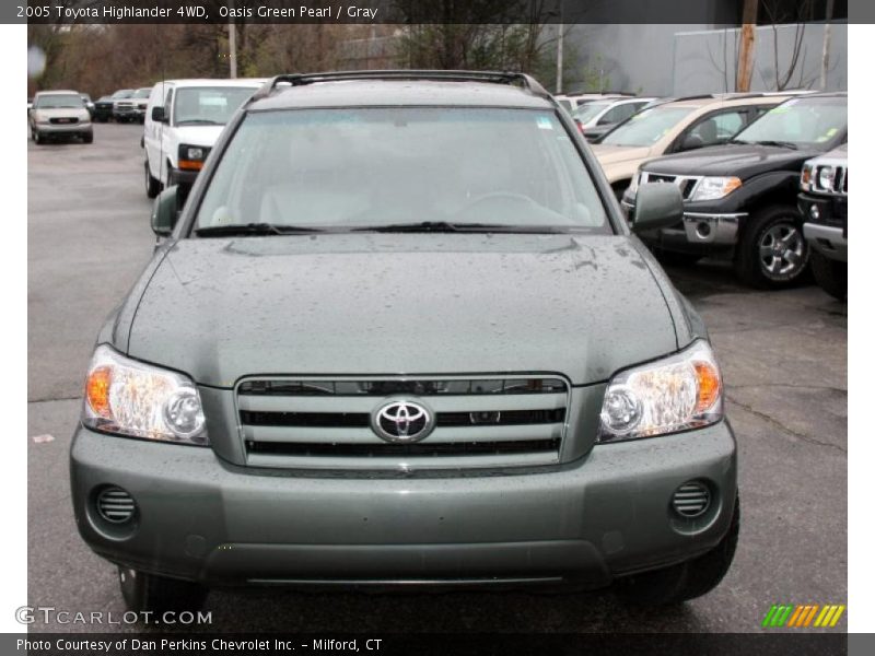 Oasis Green Pearl / Gray 2005 Toyota Highlander 4WD