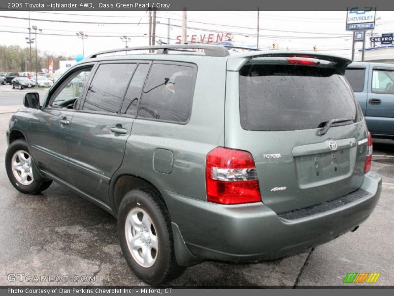 Oasis Green Pearl / Gray 2005 Toyota Highlander 4WD
