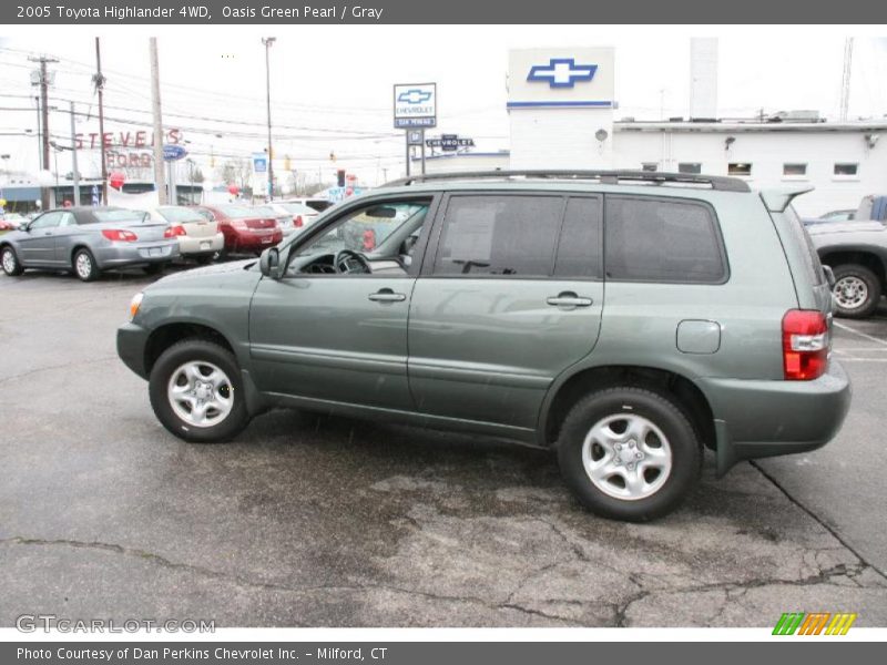 Oasis Green Pearl / Gray 2005 Toyota Highlander 4WD