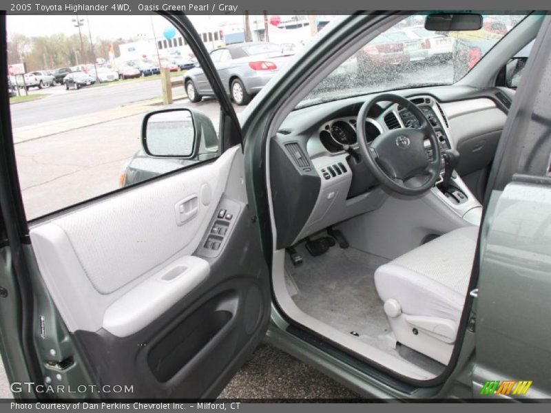 Oasis Green Pearl / Gray 2005 Toyota Highlander 4WD
