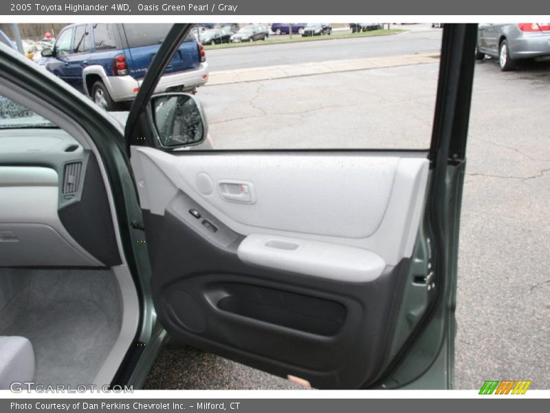 Oasis Green Pearl / Gray 2005 Toyota Highlander 4WD