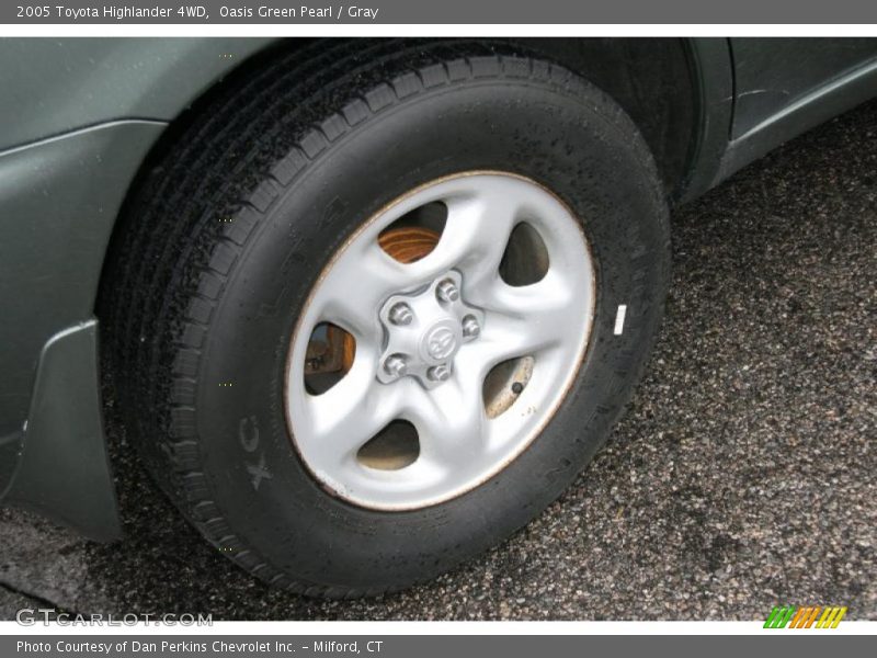 Oasis Green Pearl / Gray 2005 Toyota Highlander 4WD
