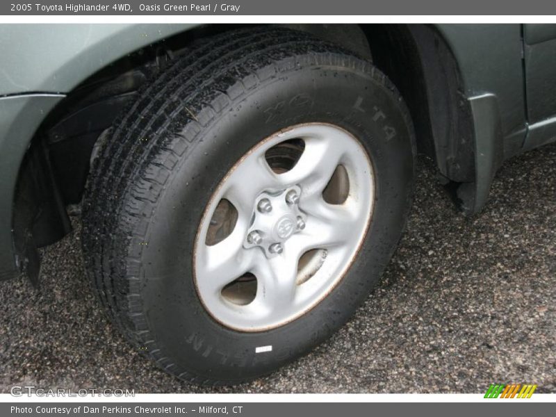 Oasis Green Pearl / Gray 2005 Toyota Highlander 4WD