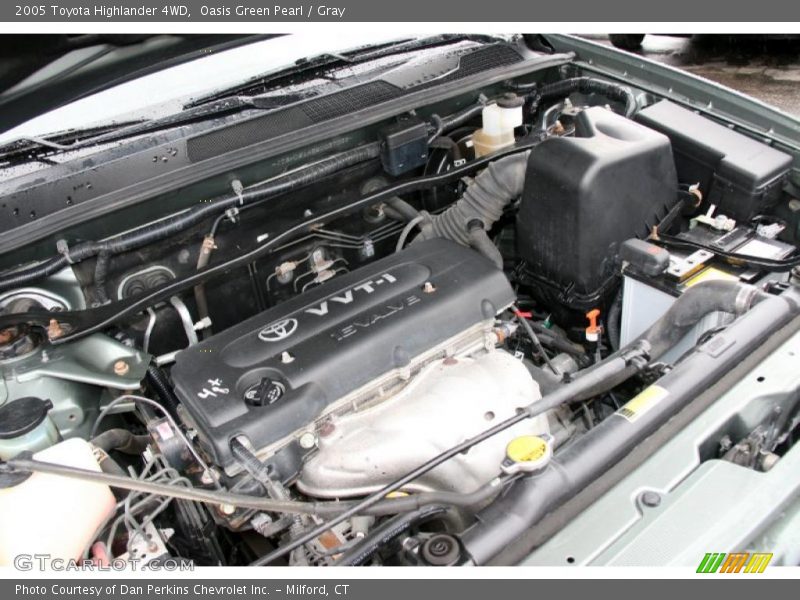 Oasis Green Pearl / Gray 2005 Toyota Highlander 4WD