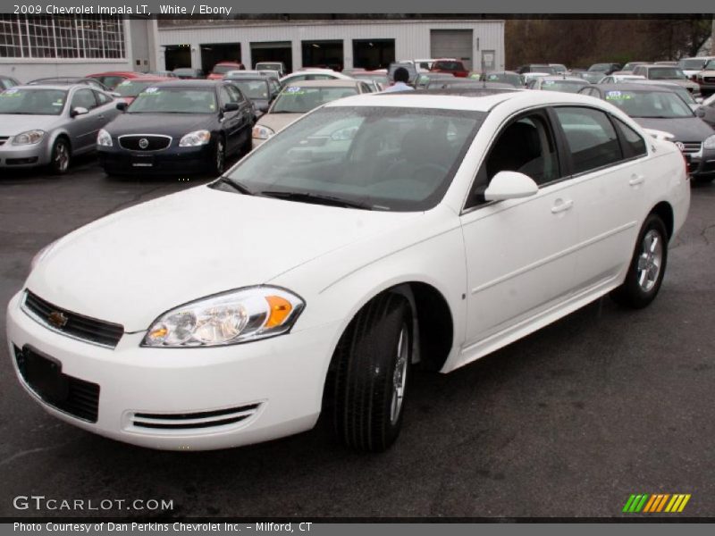White / Ebony 2009 Chevrolet Impala LT