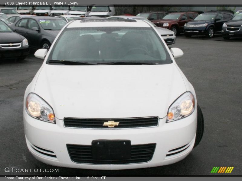 White / Ebony 2009 Chevrolet Impala LT