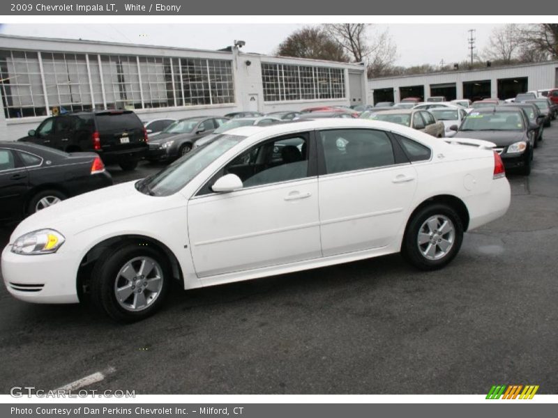White / Ebony 2009 Chevrolet Impala LT