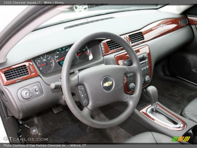 White / Ebony 2009 Chevrolet Impala LT