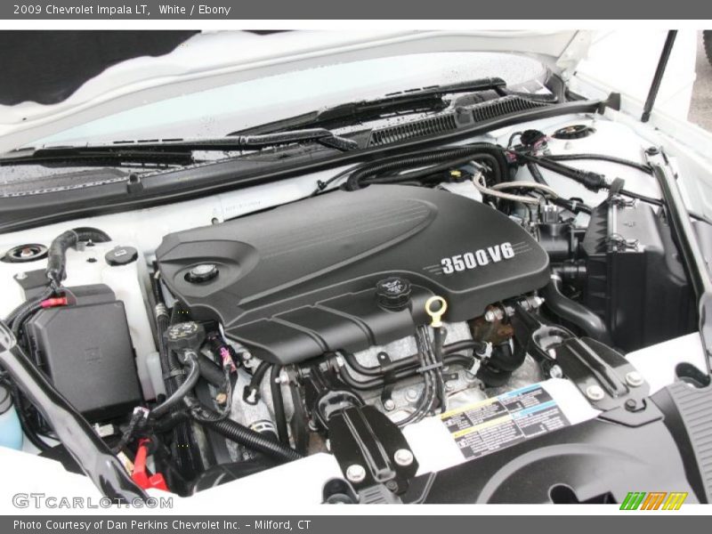 White / Ebony 2009 Chevrolet Impala LT