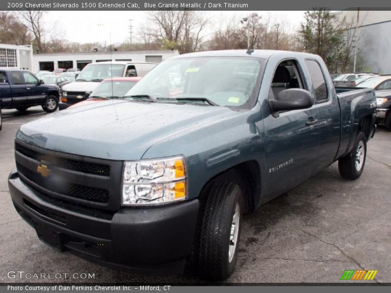 Blue Granite Metallic / Dark Titanium 2009 Chevrolet Silverado 1500 Extended Cab