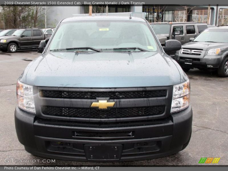 Blue Granite Metallic / Dark Titanium 2009 Chevrolet Silverado 1500 Extended Cab