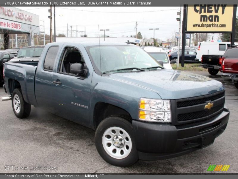 Blue Granite Metallic / Dark Titanium 2009 Chevrolet Silverado 1500 Extended Cab