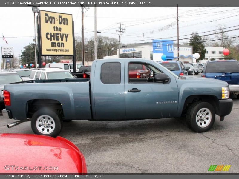 Blue Granite Metallic / Dark Titanium 2009 Chevrolet Silverado 1500 Extended Cab
