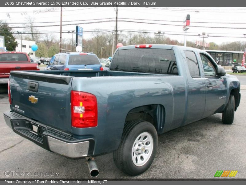 Blue Granite Metallic / Dark Titanium 2009 Chevrolet Silverado 1500 Extended Cab