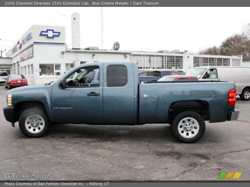 Blue Granite Metallic / Dark Titanium 2009 Chevrolet Silverado 1500 Extended Cab