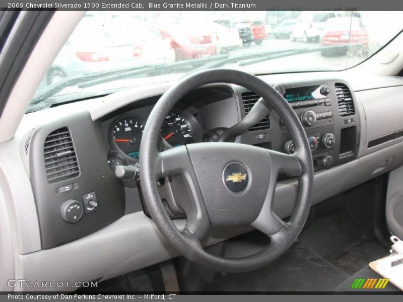 Blue Granite Metallic / Dark Titanium 2009 Chevrolet Silverado 1500 Extended Cab