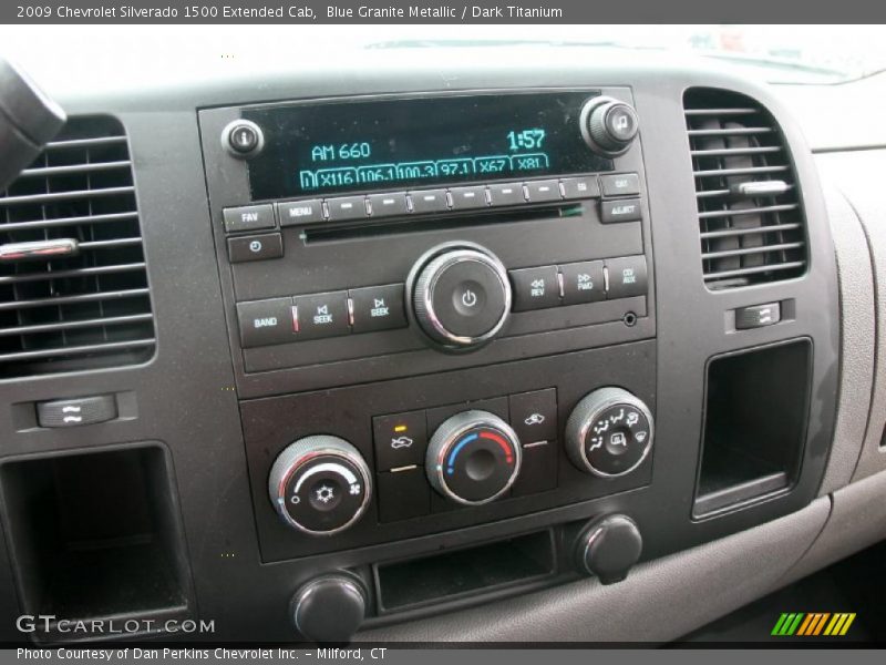 Blue Granite Metallic / Dark Titanium 2009 Chevrolet Silverado 1500 Extended Cab