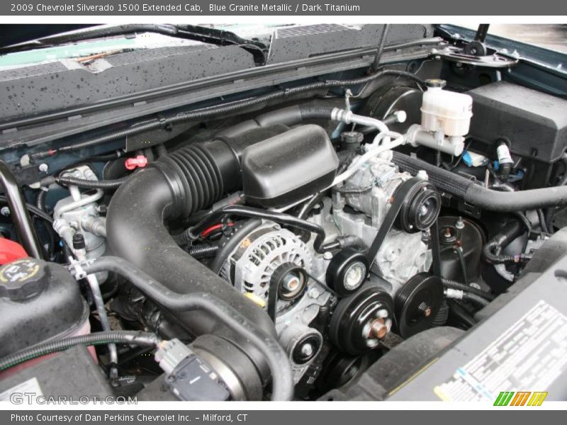 Blue Granite Metallic / Dark Titanium 2009 Chevrolet Silverado 1500 Extended Cab