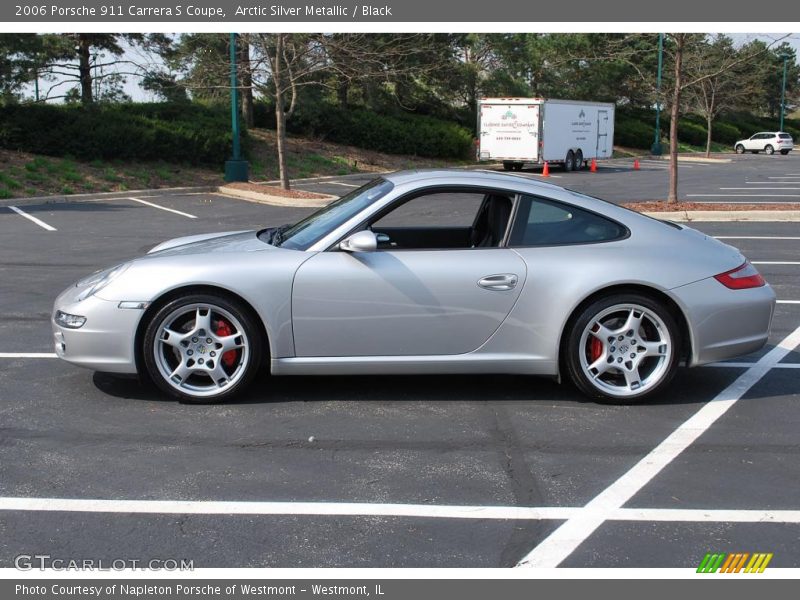 Arctic Silver Metallic / Black 2006 Porsche 911 Carrera S Coupe