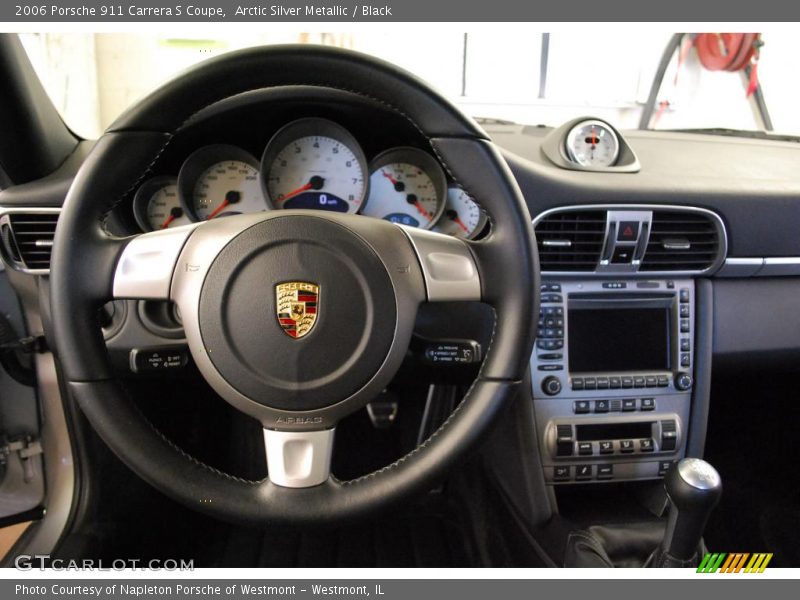 Arctic Silver Metallic / Black 2006 Porsche 911 Carrera S Coupe