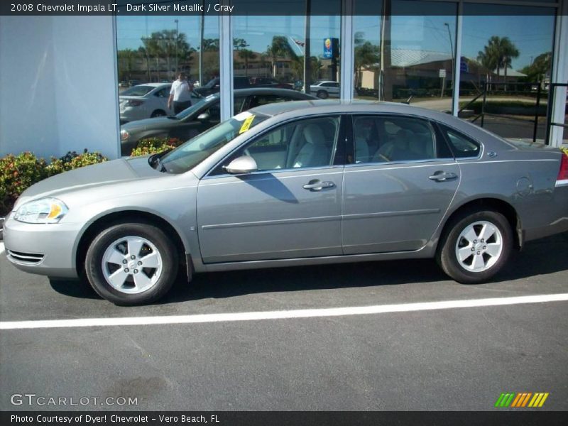 Dark Silver Metallic / Gray 2008 Chevrolet Impala LT