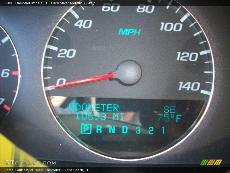 Dark Silver Metallic / Gray 2008 Chevrolet Impala LT