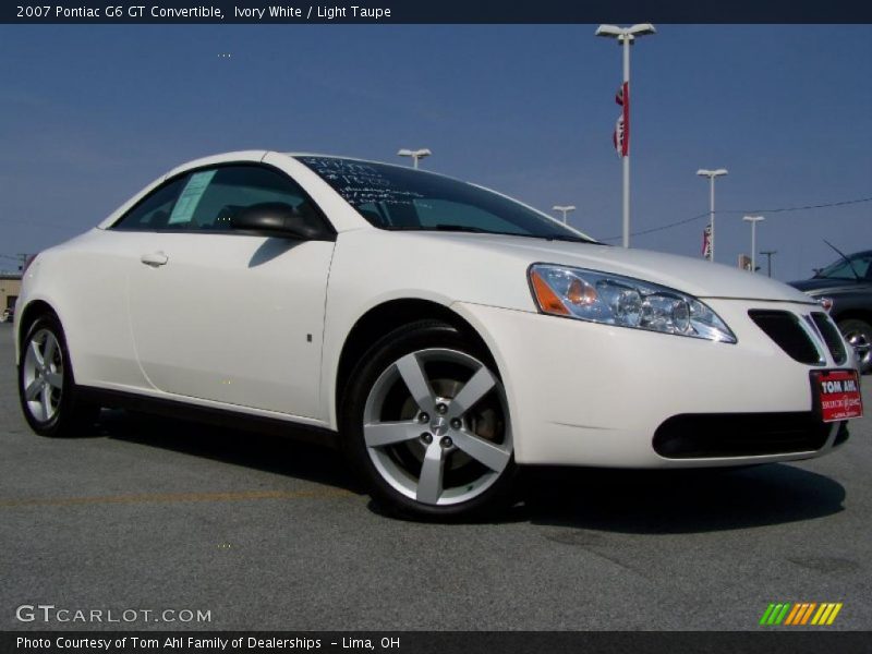 Ivory White / Light Taupe 2007 Pontiac G6 GT Convertible