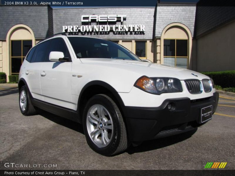 Alpine White / Terracotta 2004 BMW X3 3.0i
