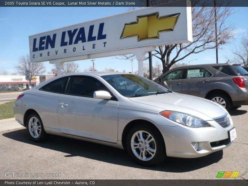 Lunar Mist Silver Metallic / Dark Stone 2005 Toyota Solara SE V6 Coupe