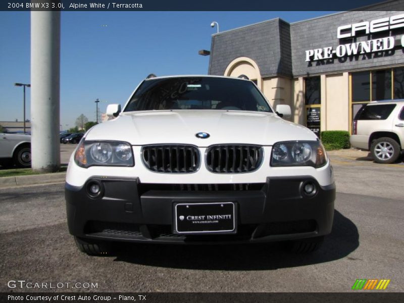 Alpine White / Terracotta 2004 BMW X3 3.0i