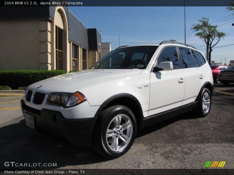 Alpine White / Terracotta 2004 BMW X3 3.0i