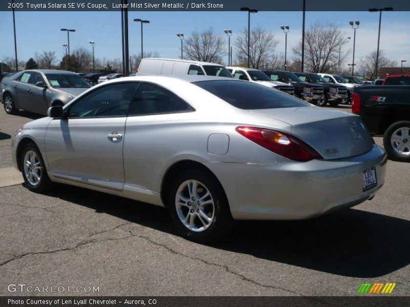 Lunar Mist Silver Metallic / Dark Stone 2005 Toyota Solara SE V6 Coupe