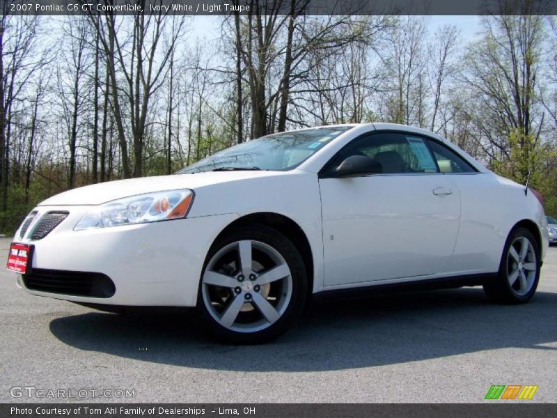 Ivory White / Light Taupe 2007 Pontiac G6 GT Convertible