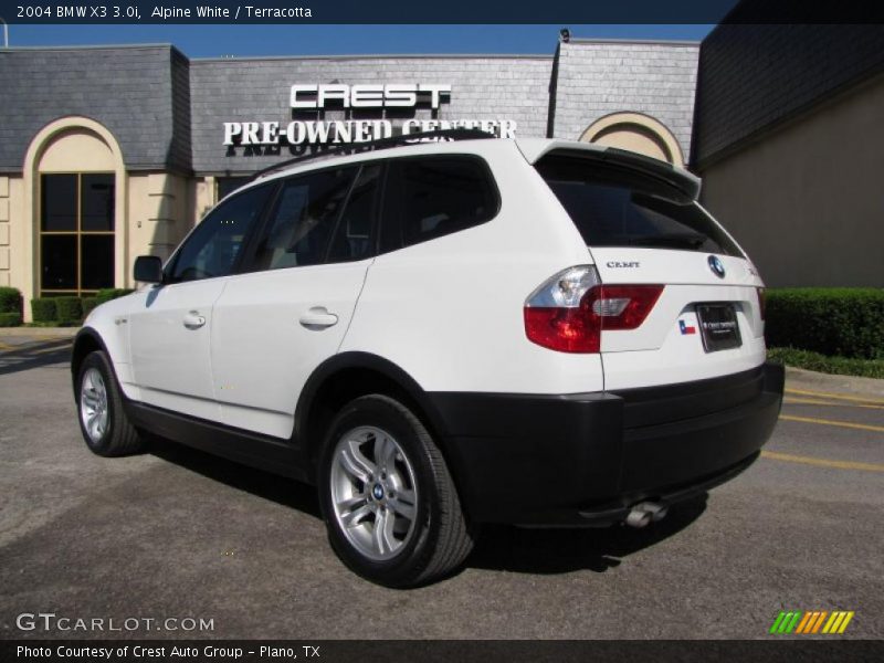 Alpine White / Terracotta 2004 BMW X3 3.0i