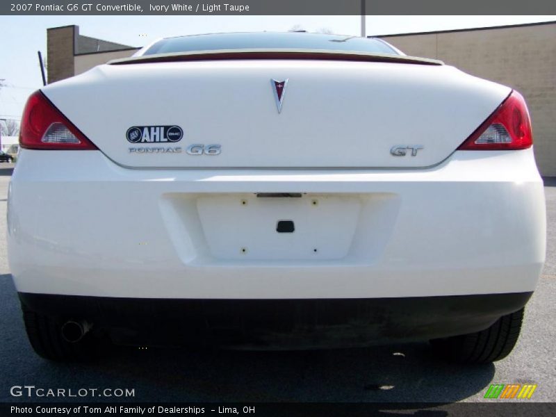 Ivory White / Light Taupe 2007 Pontiac G6 GT Convertible