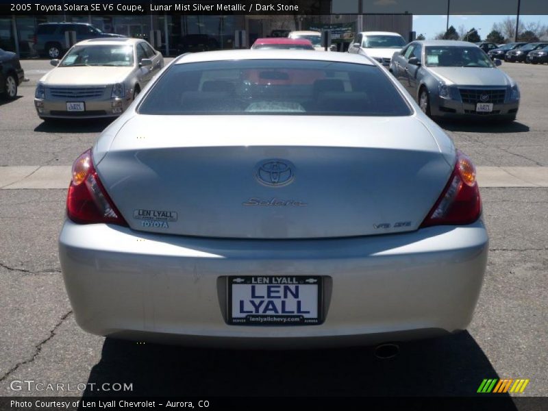 Lunar Mist Silver Metallic / Dark Stone 2005 Toyota Solara SE V6 Coupe