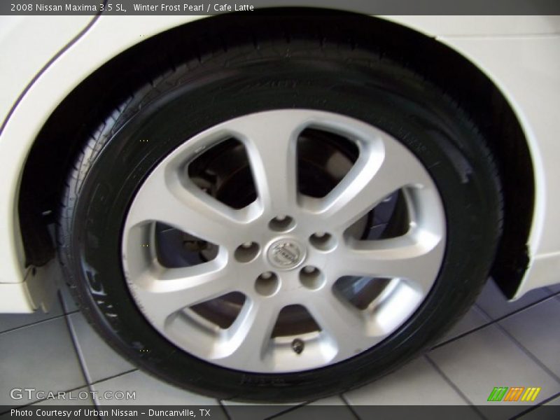 Winter Frost Pearl / Cafe Latte 2008 Nissan Maxima 3.5 SL