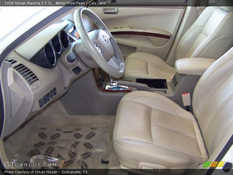 Winter Frost Pearl / Cafe Latte 2008 Nissan Maxima 3.5 SL