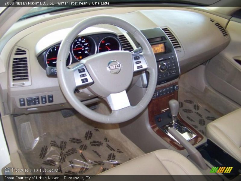 Winter Frost Pearl / Cafe Latte 2008 Nissan Maxima 3.5 SL